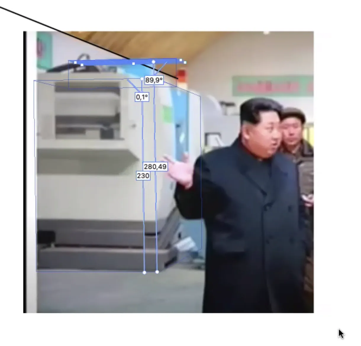 Height measurement of the Taesung machine