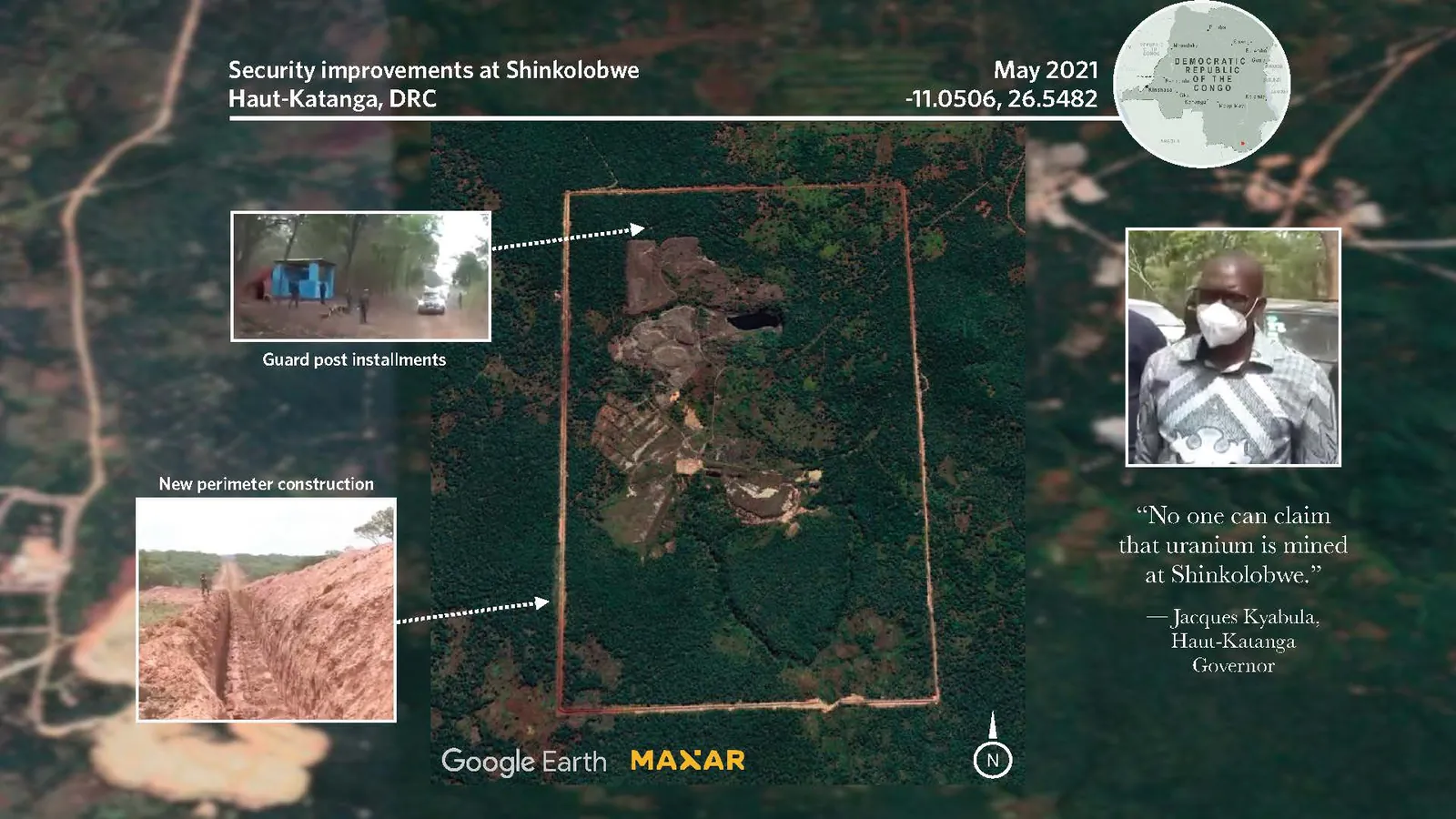 Security improvements at Shinkolobwe